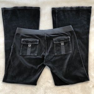 Y2K Juicy Couture Velour Flare Track Pants POCKETS